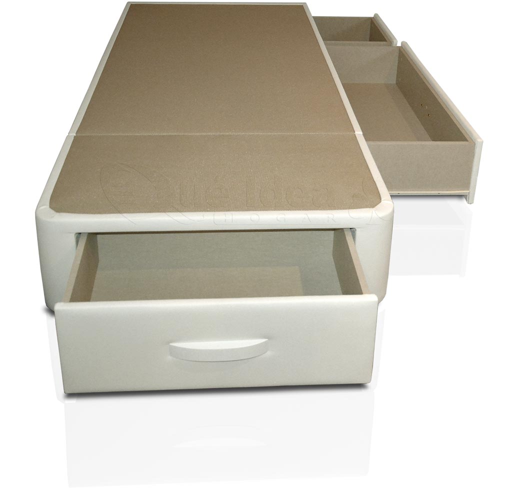 cama individual cajones plus