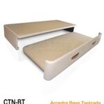 cama nido con base tapizada