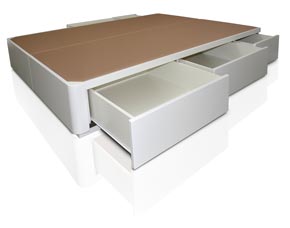 cama canapé con cajones laterales sin tiradores