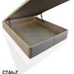 canapé con tapa abatible tapizado