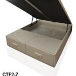 canapé con zapatero y cajones tapizado