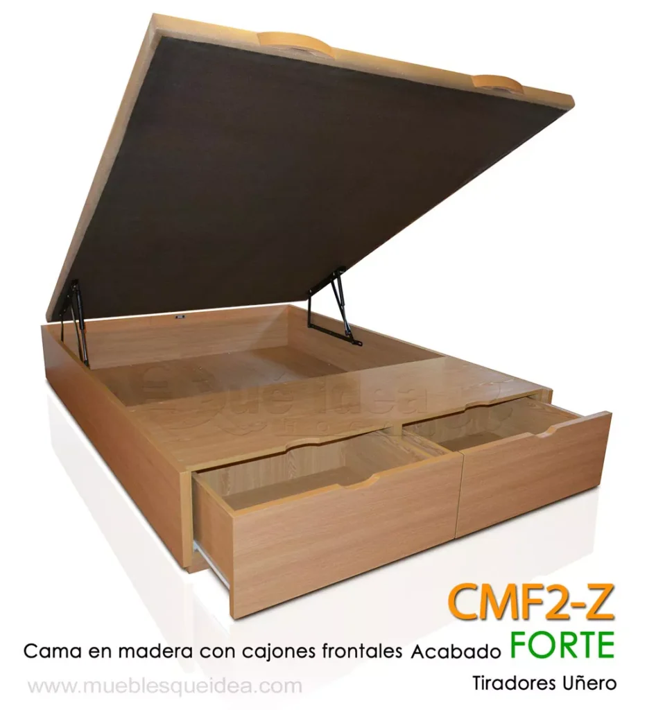 cama canapé abatible en madera modelo cmf2-z