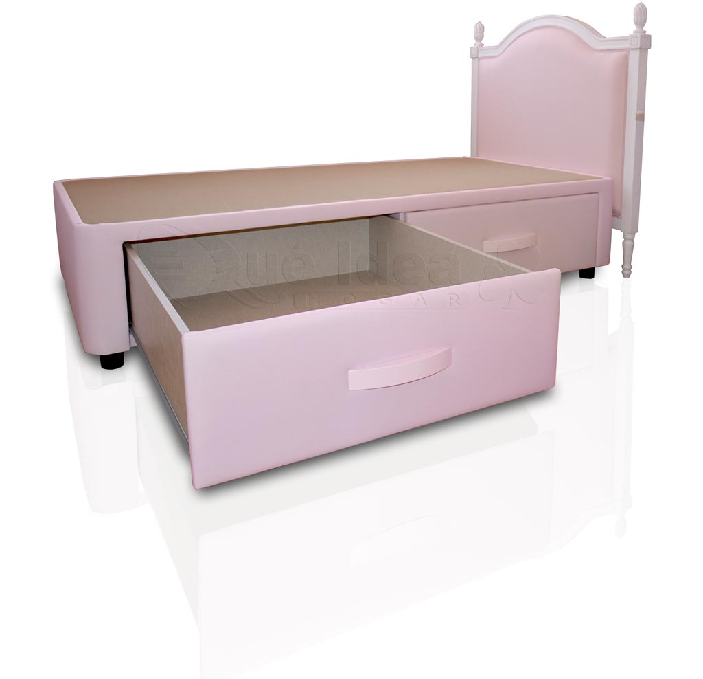 cama juvenil individual con cajones laterales