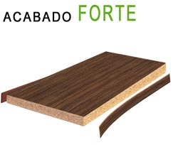 Acabado Forte a base de tablero de perticulos melamínico